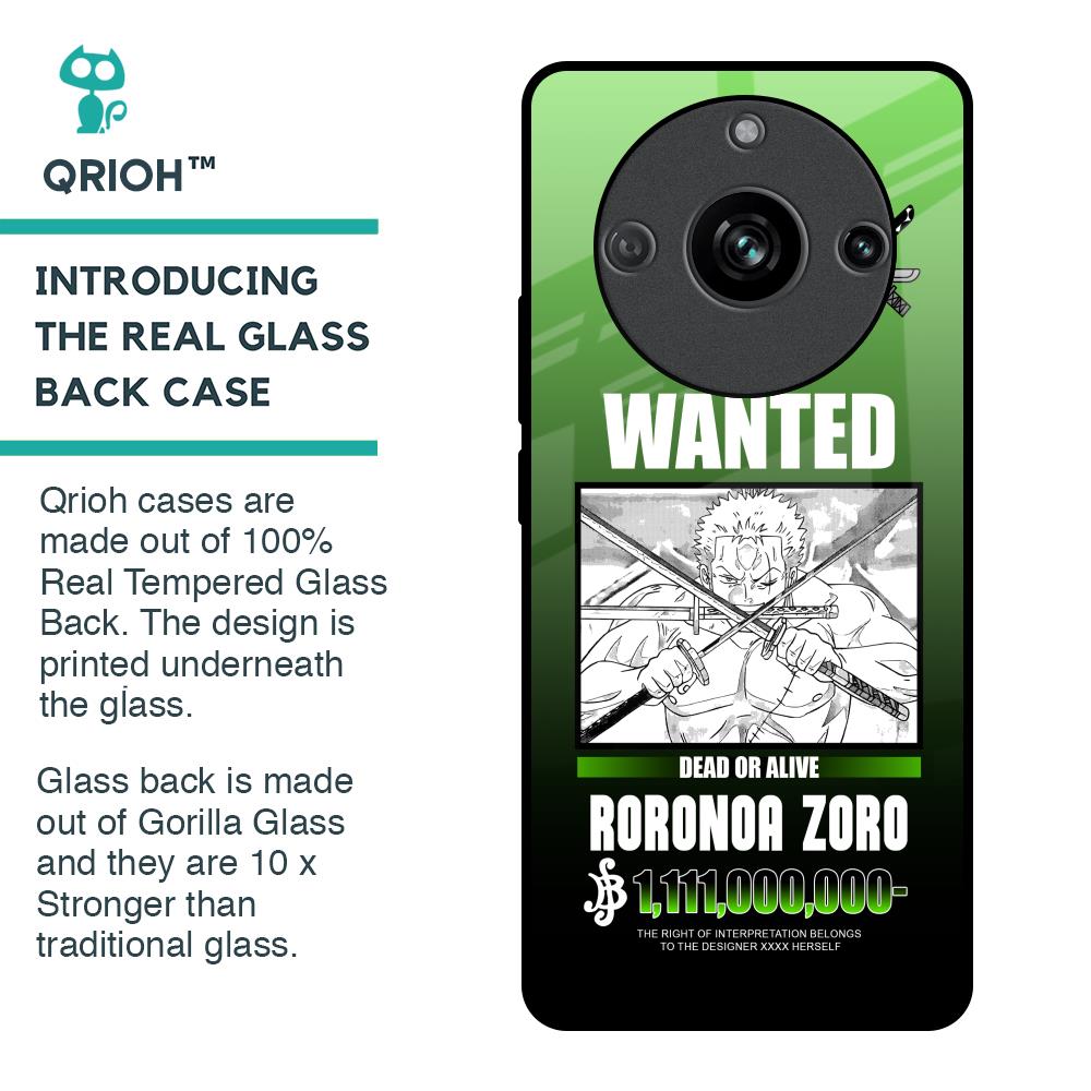 Zoro Wanted Glass Case for Realme 11 Pro 5G