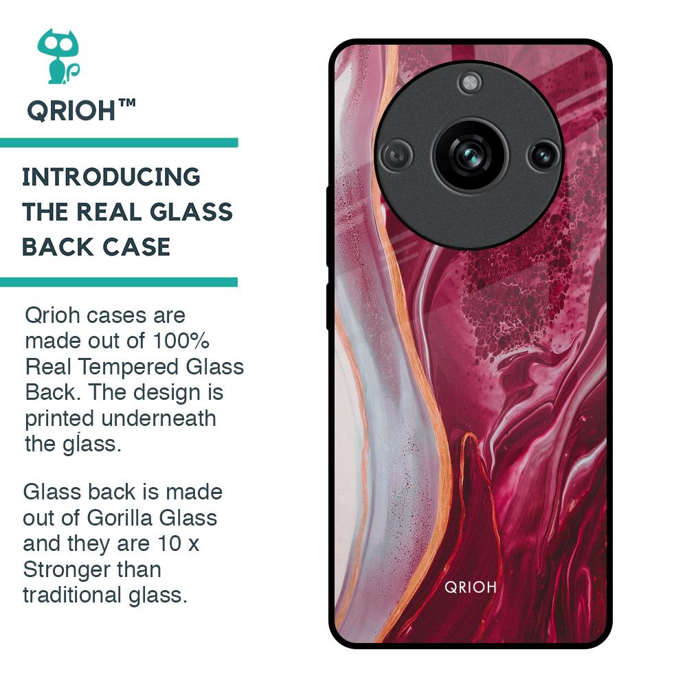 Crimson Ruby Glass Case for Realme 11 Pro 5G