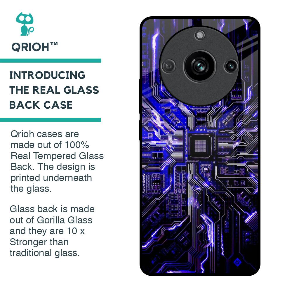 Techno Color Pattern Glass Case For Realme 11 Pro 5G
