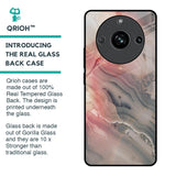 Pink And Grey Marble Glass Case For Realme 11 Pro 5G