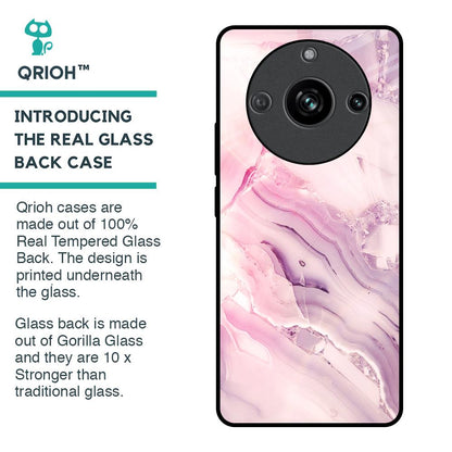 Diamond Pink Gradient Glass Case For Realme 11 Pro 5G