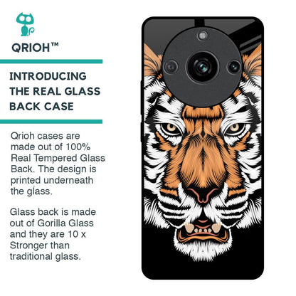 Angry Tiger Glass Case For Realme 11 Pro 5G