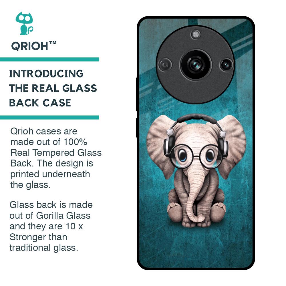 Adorable Baby Elephant Glass Case For Realme 11 Pro 5G