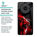 Red Angry Lion Glass Case for Realme 11 Pro 5G