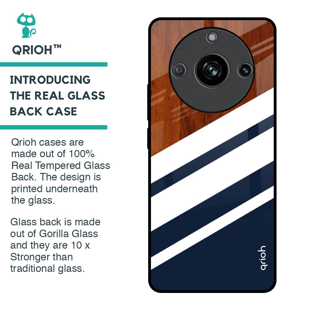Bold Stripes Glass Case for Realme 11 Pro 5G