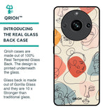 Abstract Faces Glass Case for Realme 11 Pro 5G