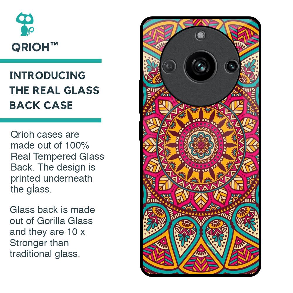 Elegant Mandala Glass Case for Realme 11 Pro 5G