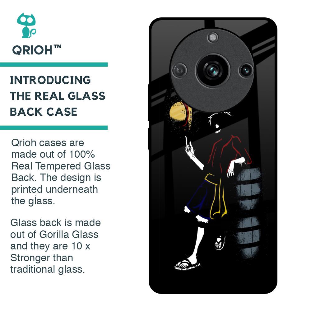 Luffy Line Art Glass Case for Realme 11 Pro 5G