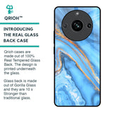 Vibrant Blue Marble Glass Case for Realme 11 Pro 5G