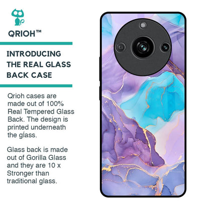 Alcohol ink Marble Glass Case for Realme 11 Pro 5G