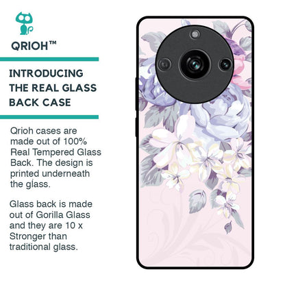Elegant Floral Glass Case for Realme 11 Pro 5G