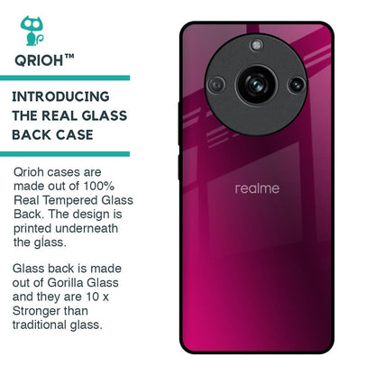 Pink Burst Glass Case for Realme 11 Pro 5G