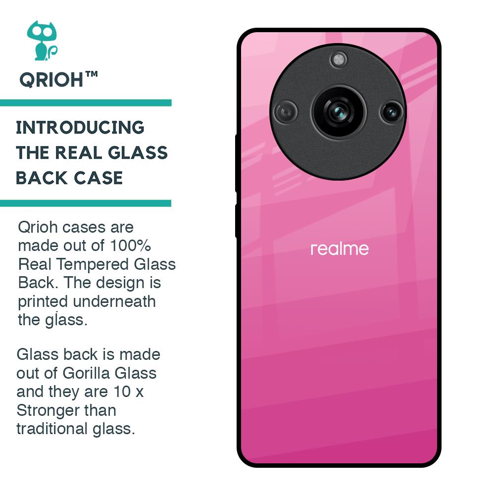 Pink Ribbon Caddy Glass Case for Realme 11 Pro 5G