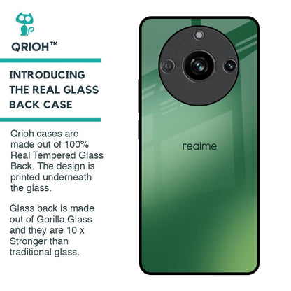 Green Grunge Texture Glass Case for Realme 11 Pro 5G
