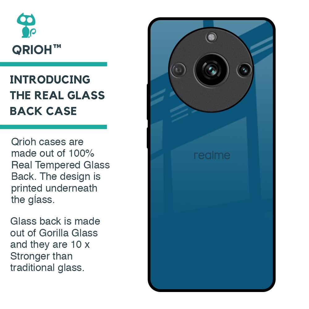 Cobalt Blue Glass Case for Realme 11 Pro 5G
