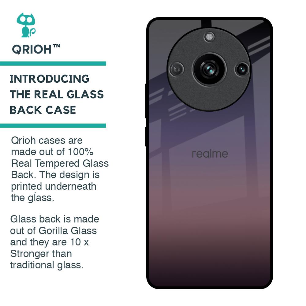 Grey Ombre Glass Case for Realme 11 Pro 5G