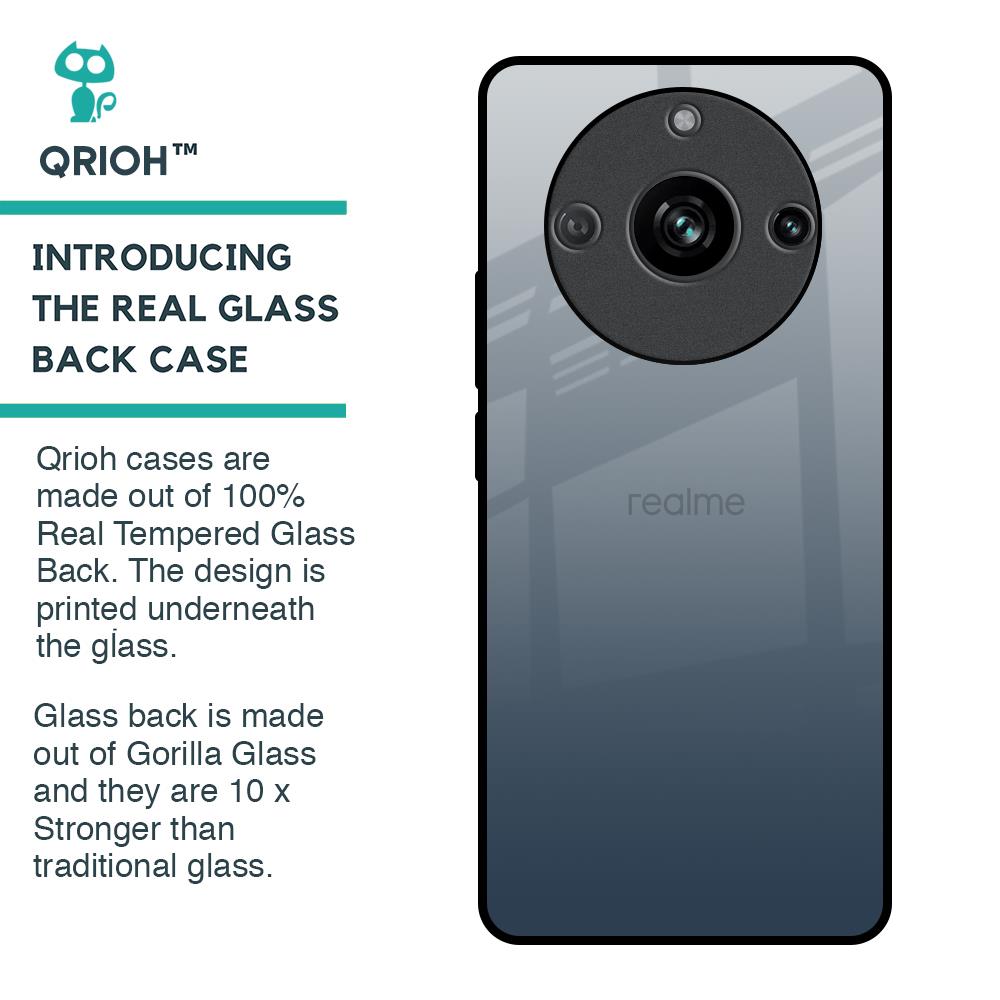 Smokey Grey Color Glass Case For Realme 11 Pro 5G