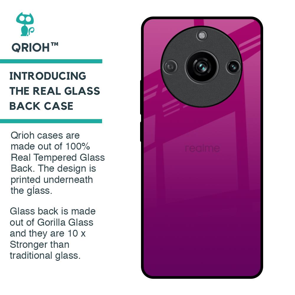 Magenta Gradient Glass Case For Realme 11 Pro 5G