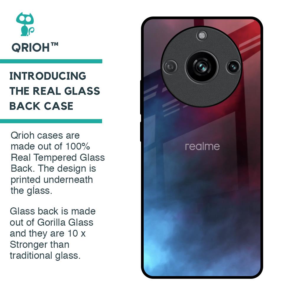 Smokey Watercolor Glass Case for Realme 11 Pro 5G
