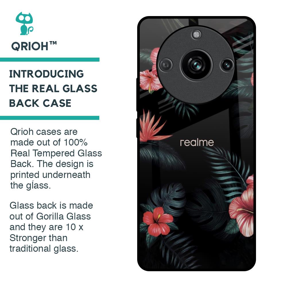 Tropical Art Flower Glass Case for Realme 11 Pro 5G