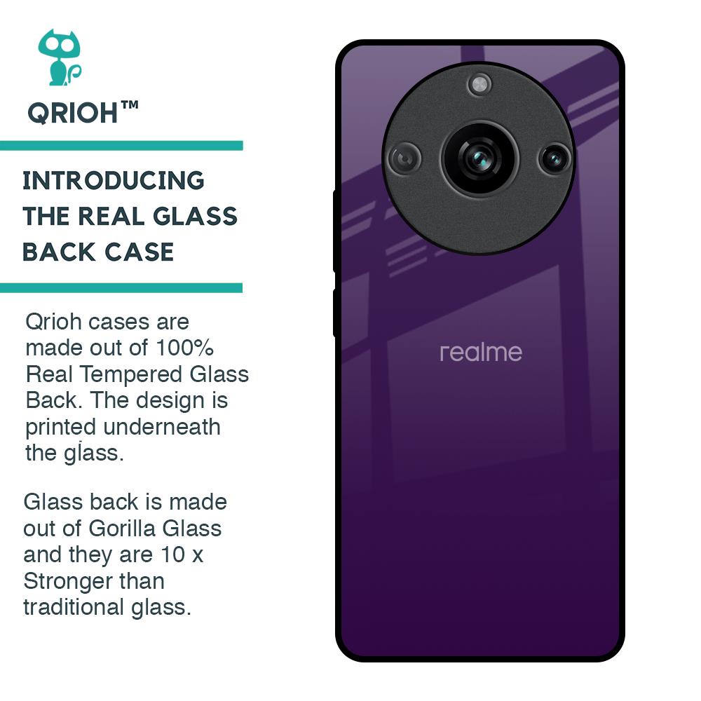 Dark Purple Glass Case for Realme 11 Pro 5G