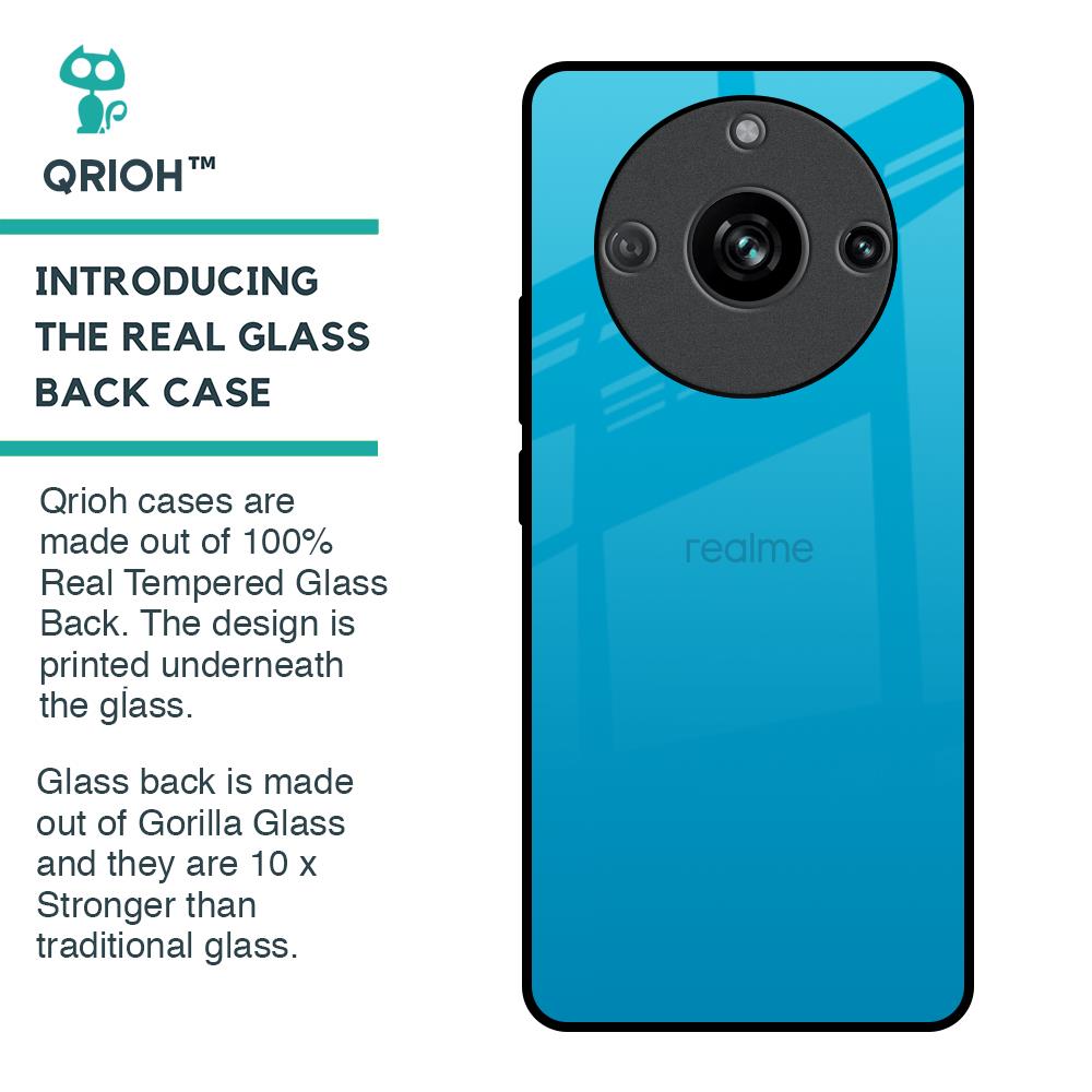Blue Aqua Glass Case for Realme 11 Pro 5G