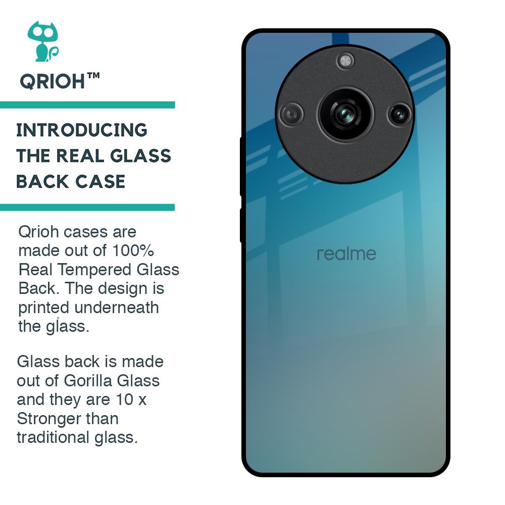 Sea Theme Gradient Glass Case for Realme 11 Pro 5G