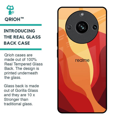 Magma Color Pattern Glass Case for Realme 11 Pro 5G