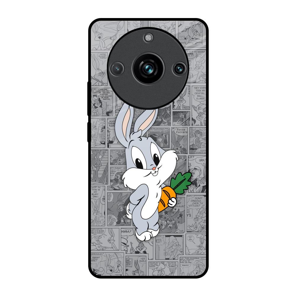 Cute Baby Bunny Realme 11 Pro Plus 5G Glass Back Cover Online