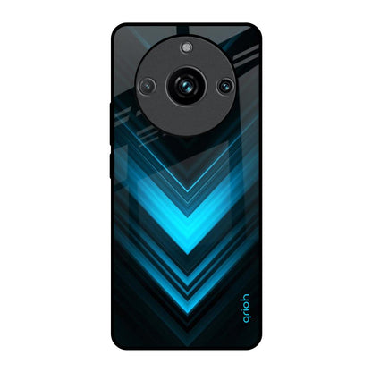 Vertical Blue Arrow Realme 11 Pro Plus 5G Glass Back Cover Online