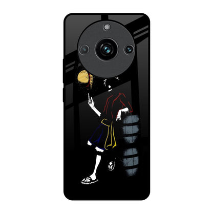 Luffy Line Art Realme 11 Pro Plus 5G Glass Back Cover Online