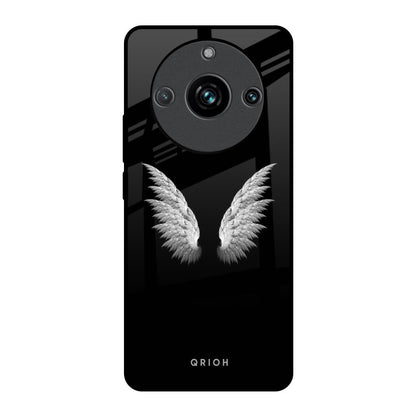 White Angel Wings Realme 11 Pro Plus 5G Glass Back Cover Online