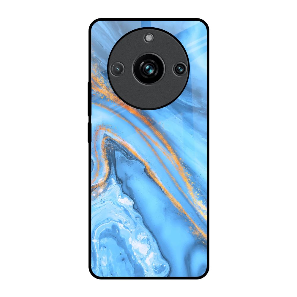 Vibrant Blue Marble Realme 11 Pro Plus 5G Glass Back Cover Online