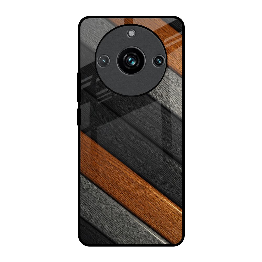 Tri Color Wood Realme 11 Pro Plus 5G Glass Back Cover Online