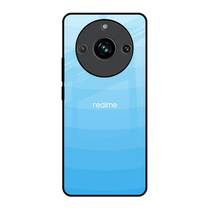 Wavy Blue Pattern Realme 11 Pro Plus 5G Glass Back Cover Online