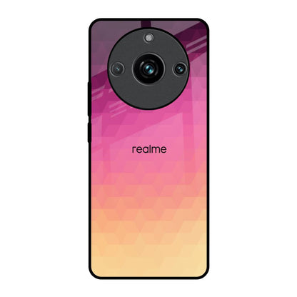 Geometric Pink Diamond Realme 11 Pro Plus 5G Glass Back Cover Online