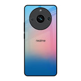 Blue & Pink Ombre Realme 11 Pro Plus 5G Glass Back Cover Online