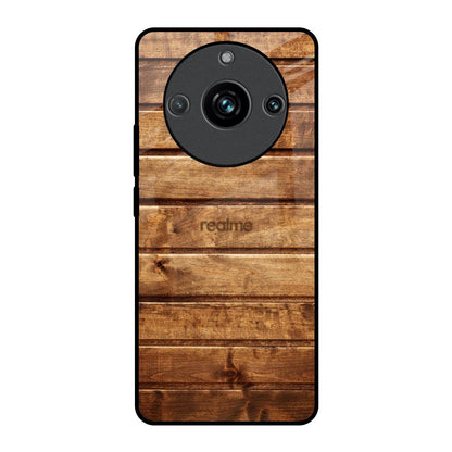 Wooden Planks Realme 11 Pro Plus 5G Glass Back Cover Online