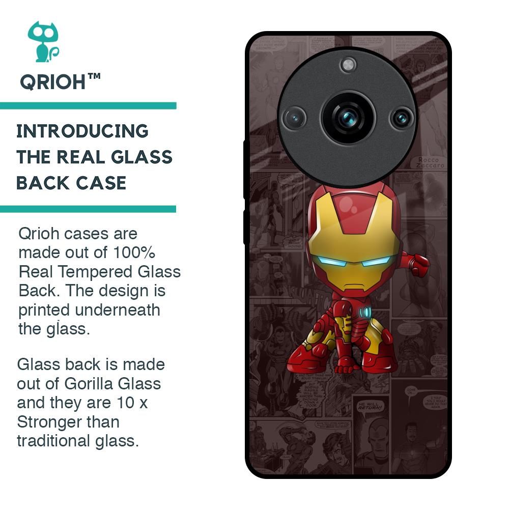 Angry Baby Super Hero Glass Case for Realme 11 Pro Plus 5G