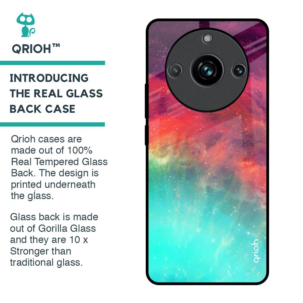 Colorful Aura Glass Case for Realme 11 Pro Plus 5G