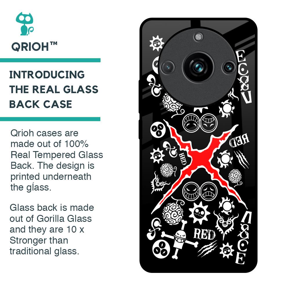 Red Zone Glass Case for Realme 11 Pro Plus 5G