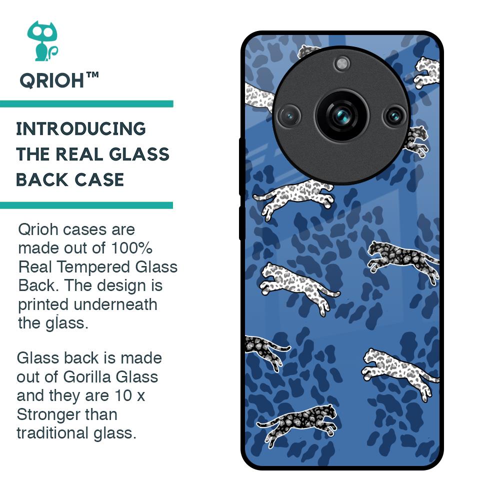 Blue Cheetah Glass Case for Realme 11 Pro Plus 5G
