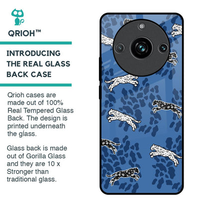 Blue Cheetah Glass Case for Realme 11 Pro Plus 5G
