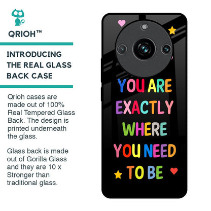 Magical Words Glass Case for Realme 11 Pro Plus 5G