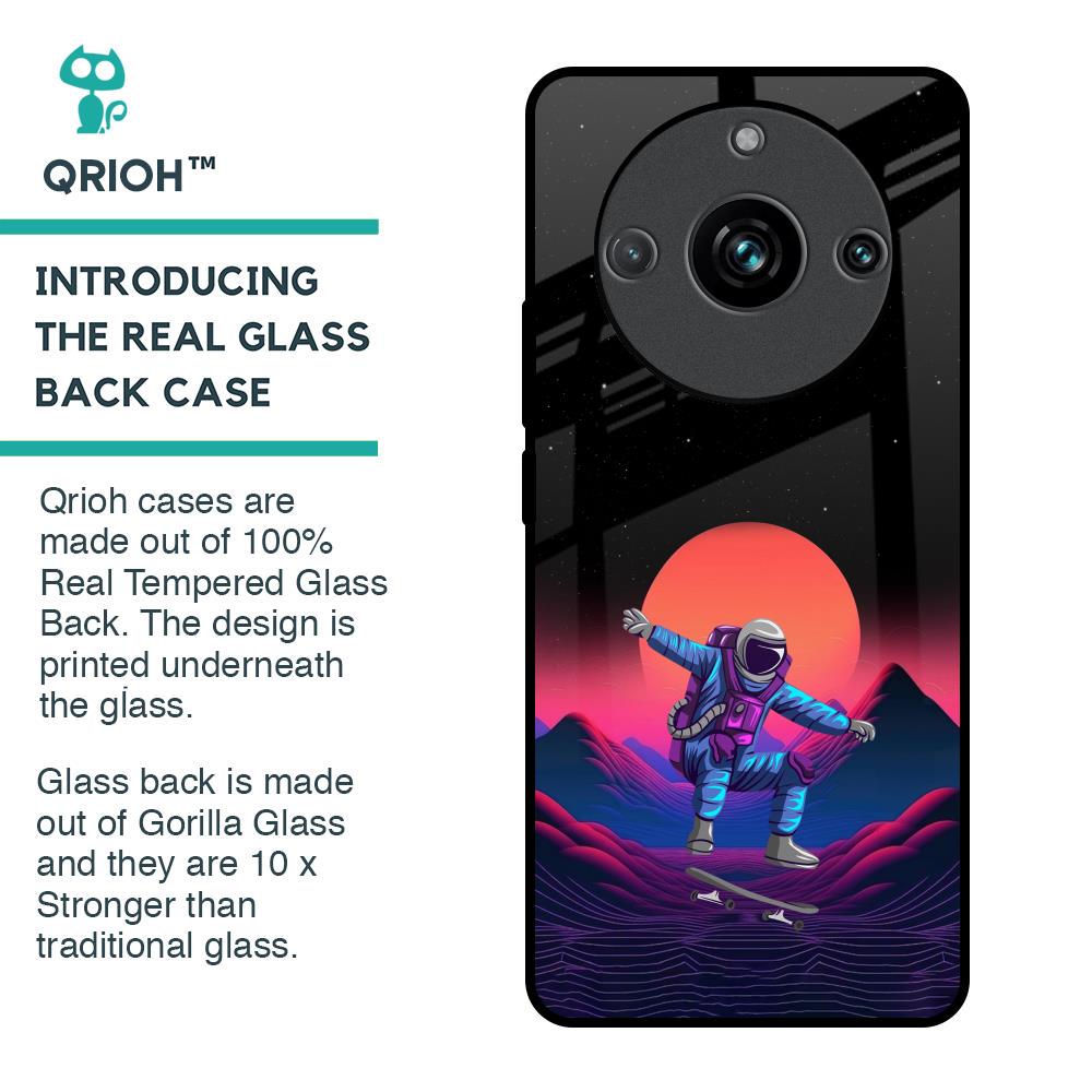 Retro Astronaut Glass Case for Realme 11 Pro Plus 5G