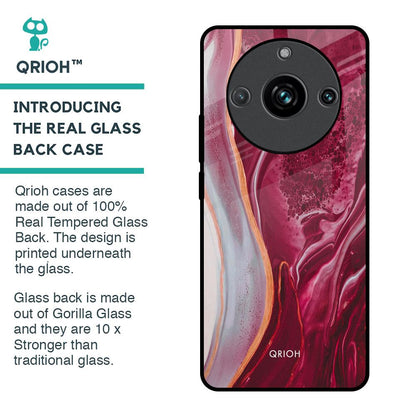 Crimson Ruby Glass Case for Realme 11 Pro Plus 5G