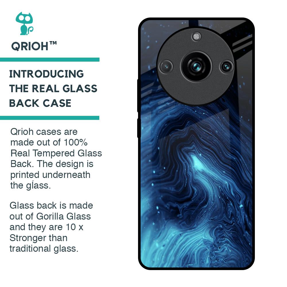 Dazzling Ocean Gradient Glass Case For Realme 11 Pro Plus 5G