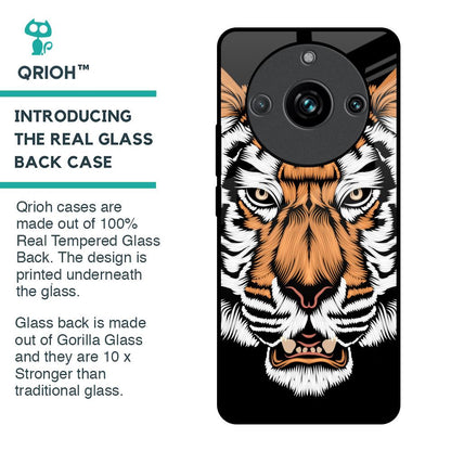 Angry Tiger Glass Case For Realme 11 Pro Plus 5G