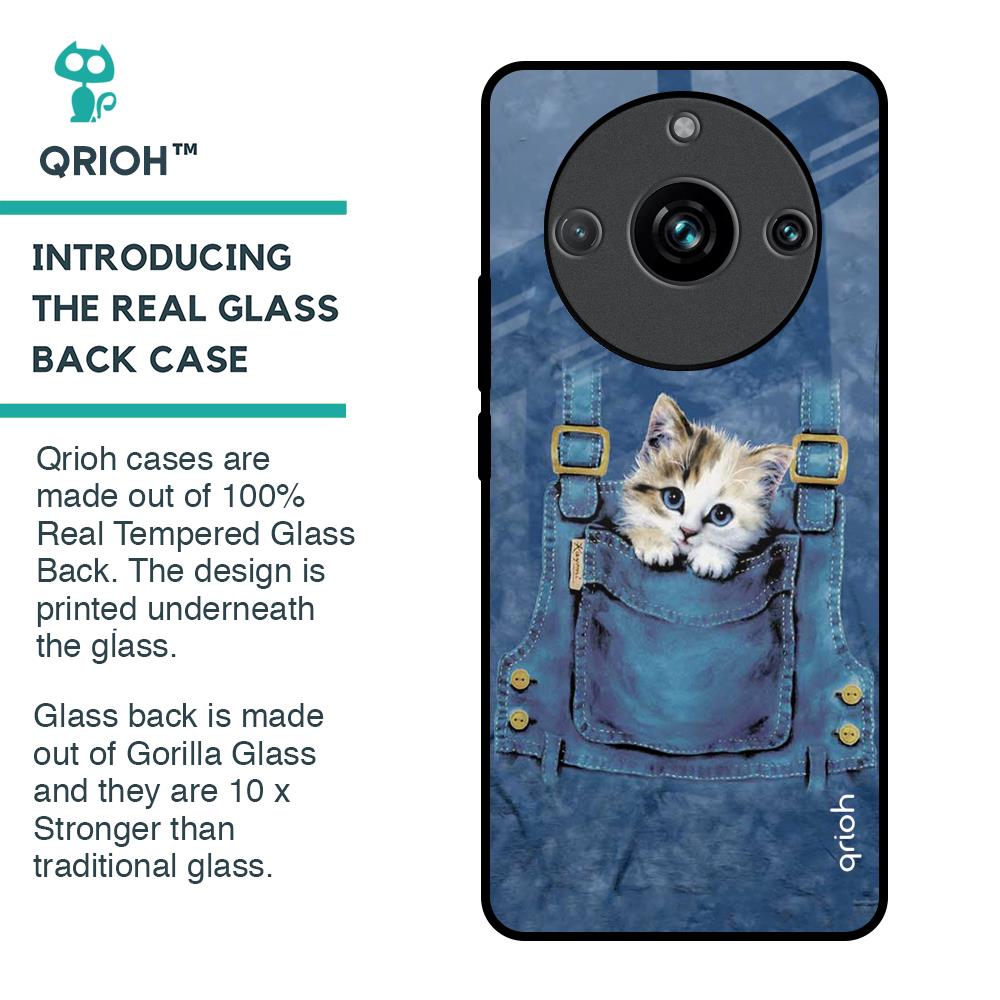 Kitty In Pocket Glass Case For Realme 11 Pro Plus 5G
