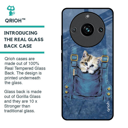 Kitty In Pocket Glass Case For Realme 11 Pro Plus 5G